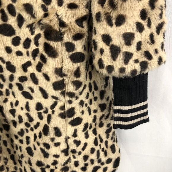 Cabi Josephine Coat XS Faux Fur Leopard Print Removable Cuffs Style 3727 - Picture 6 of 12